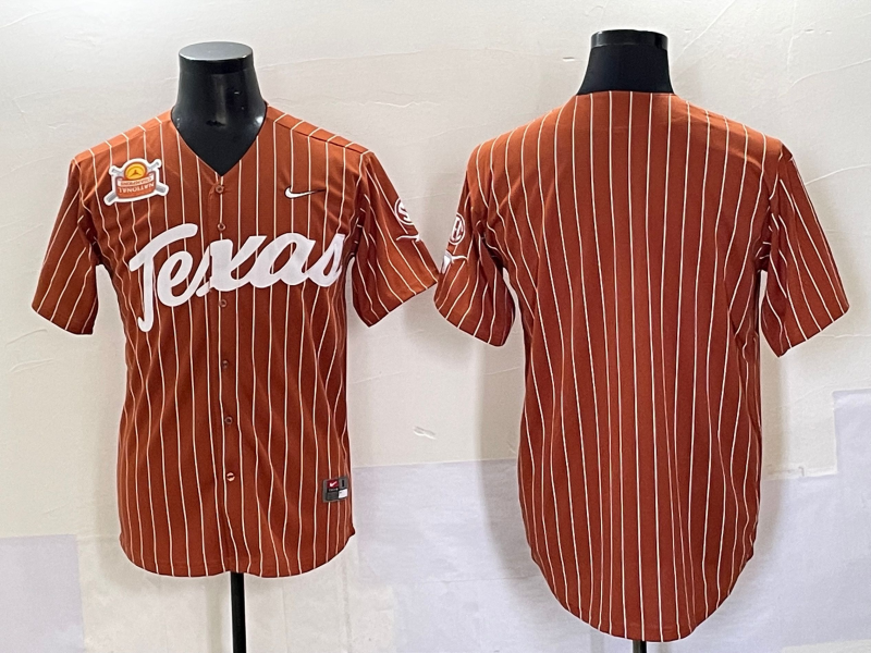 Men Texas Longhorns blank brown Nike joint Name NCAA 2025 Jersey style 2